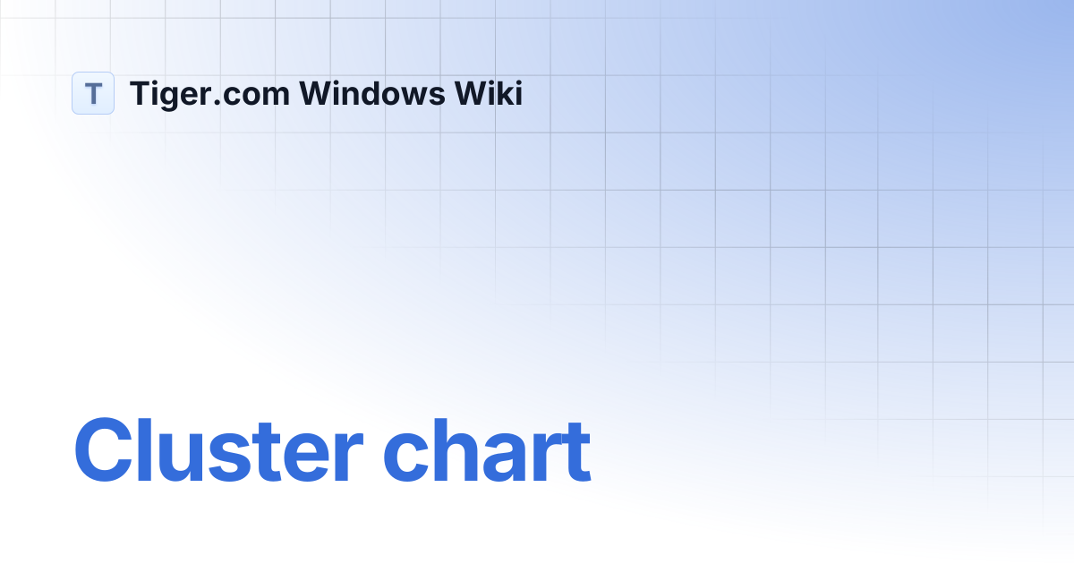 Cluster chart | English | Tiger.com Windows Wiki