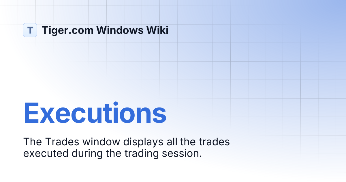 Executions | English | Tiger.com Windows Wiki