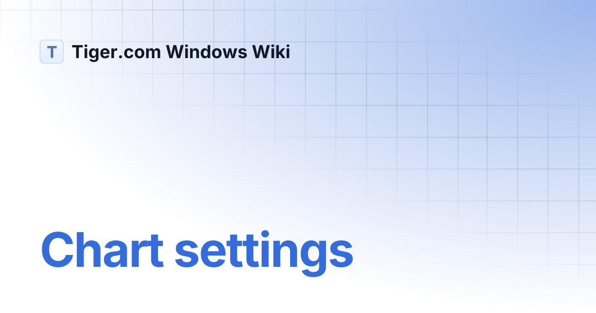 Chart settings | English | Tiger.com Windows Wiki